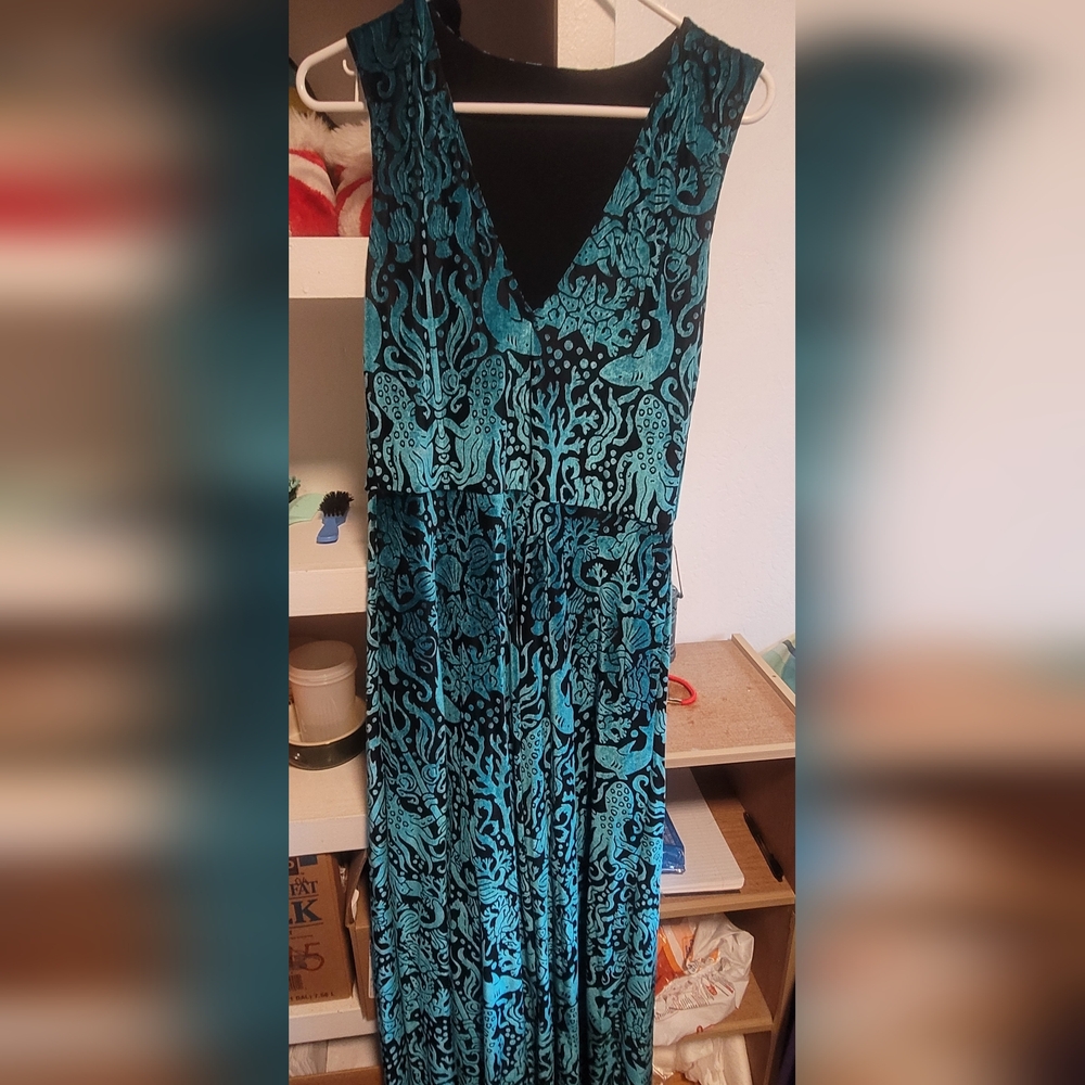 Velvet Coral Reef Maxi Dress From Blackmilk